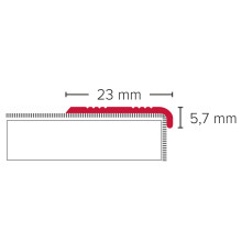 Schraub-Profil Alu 23 mm