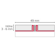 Dehnfugen-Profil Edelstahl