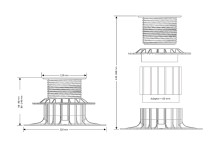 Terrassen-Fuß STONE