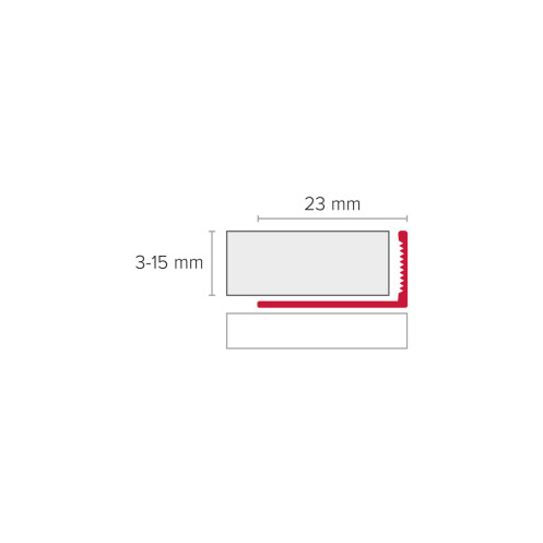 Winkelabschlussprofil CLASSIC Aluminium